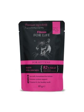 Fitmin For Life cat pouch kitten chicken 85g