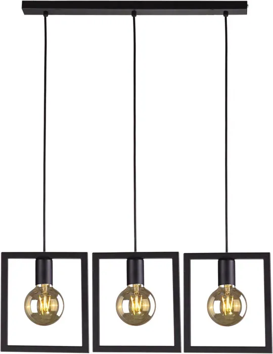 Potrójna loftowa lampa wisząca nad stół - 3X S098 E8-W76