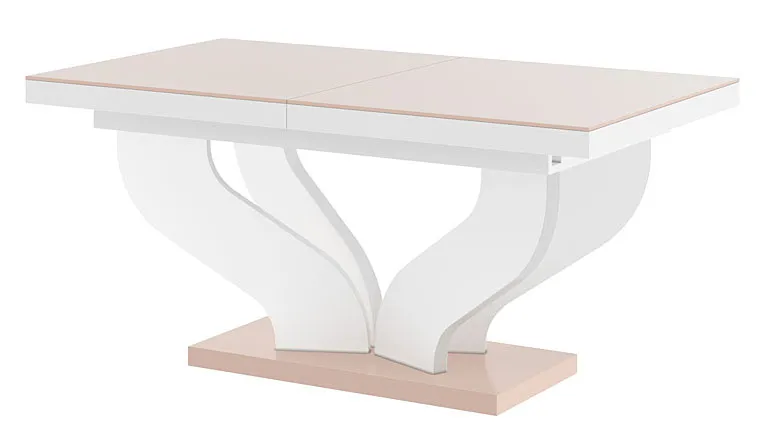 Beżowy rozkładany nowoczesny stół dąb H5-C04