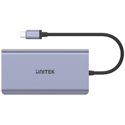 Unitek Hub USB-C D1056A, 2x USB 3.1, HDMI, DP, RJ45, SD D1056A