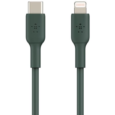 Belkin kabel USB-C na Lightning (iPhone kabel do szybkiego ładowania do iPhone 8 lub nowszy) Boost Charge kabel USB-C z certyfikatem MFi (Midnight Green, 1m), CAA003bt1MMG CAA003bt1MMG