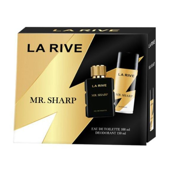 La Rive for Men Mr.Sharp Zestaw prezentowy (woda toaletowa 100ml+deo spray 150ml)