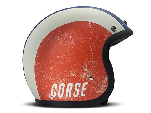 DMD Vintage kask motocyklowy Team Corse, wielokolorowy, rozmiar XS