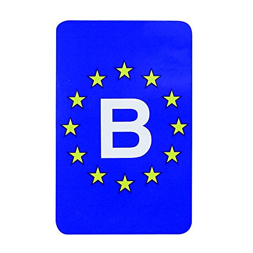 Europejska naklejka 'Belgia' prostokątna