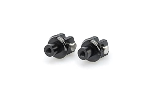 Puig zestaw adapterów do podnóżka kierowcy 6455N FZ1 06'-15', Yamaha FZ8 13'-16', czarny