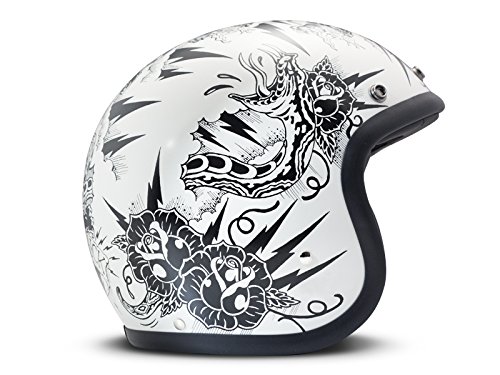 DMD Thunderstruck, kask motocyklowy w stylu vintage, wielokolorowy, rozmiar S