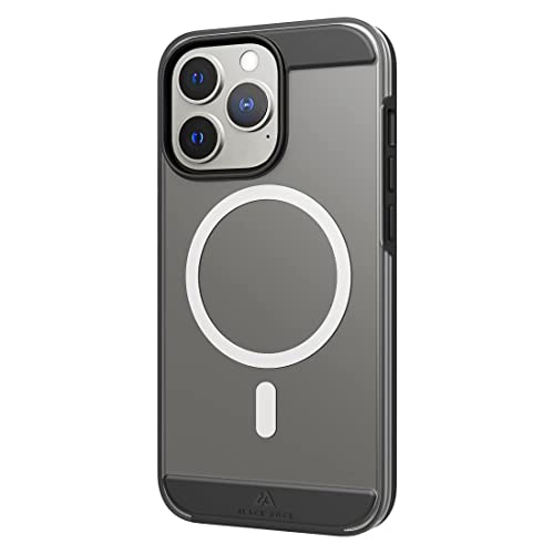 Black Rock - Etui Air Robust Case pasuje do Apple iPhone 13 Pro I etui na telefon komórkowy kompatybilne z MagSafe przezroczyste, cienkie (czarny)