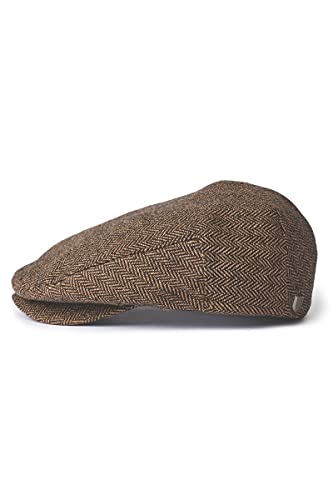 Brixton Męska czapka z daszkiem Hooligan brown/khaki herringbone, L 112-0005 00005-BRKHK-L