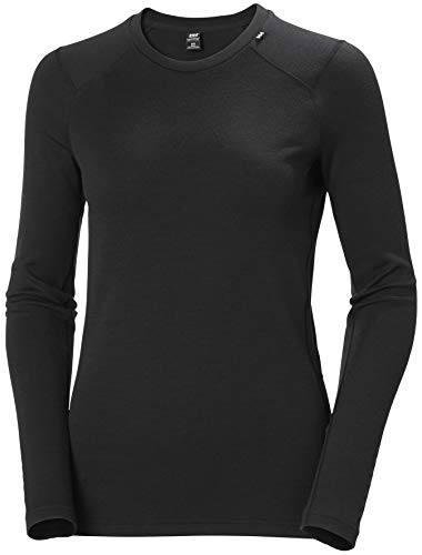 Helly Hansen Helly-Hansen Koszulka damska Lifa Merino Midweight Crew Ls Czarny XL 49378