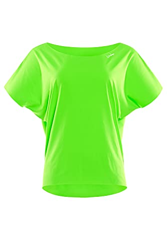 WINSHAPE WINSHAPE Damska super lekka koszulka funkcyjna Dance-top Dt101 zielony zielony neonowy XL DT101