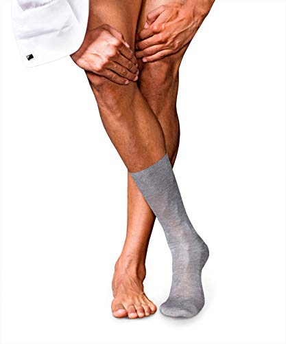 Falke No. 9 Pure Fil D'Ecosse skarpety męskie szary light greymel. 39-40 (S)