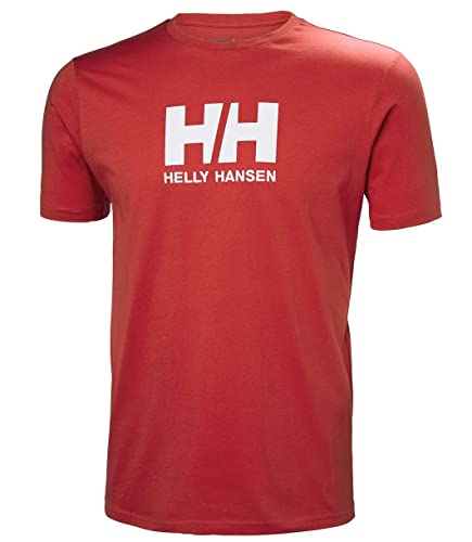 Helly Hansen Helly-Hansen Męski T-shirt z logo Hh, 163 czerwony, S 33979