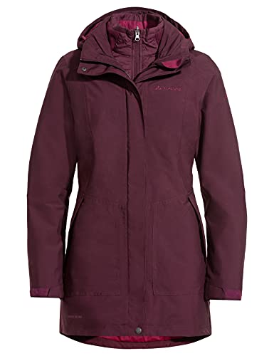 VAUDE Damska kurtka Idris 3 w 1 Parka III podwójna różowy czarna porzeczka 46