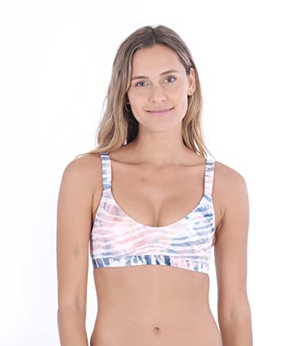 Hurley Damski top bikini W zebra kolor Wash Twist Back Top Rust Pink L HT1088