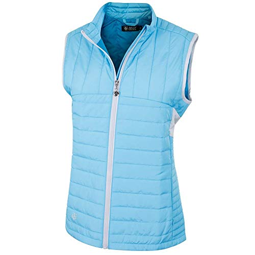 Island Green Island Green Golf IGLVST1812 damski termalny sportowy top bez rękawów pikowana wyściełana kamizelka Gilets, cukierek różowy, rozmiar 14 IGLVST1812