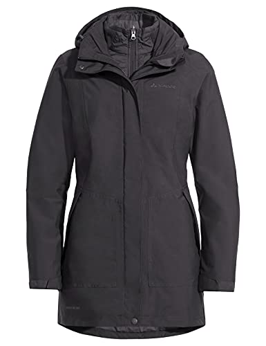 Vaude Idris III 3in1 Parka Women, czarny EU 38 | S 2021 Kurtki przeciwdeszczowe 424026780380