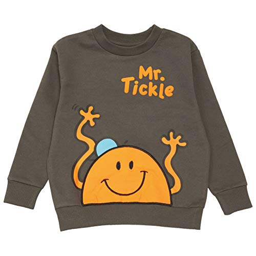 Little Popgear Popgear Bluza chłopięca, brązowy, 2-3 Lata Mr Men & Miss