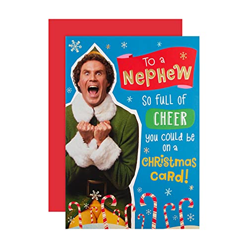 Hallmark Kartka świąteczna dla siostrzeńca z Hallmark - zabawny wzór Warner Bros Elf 25564033