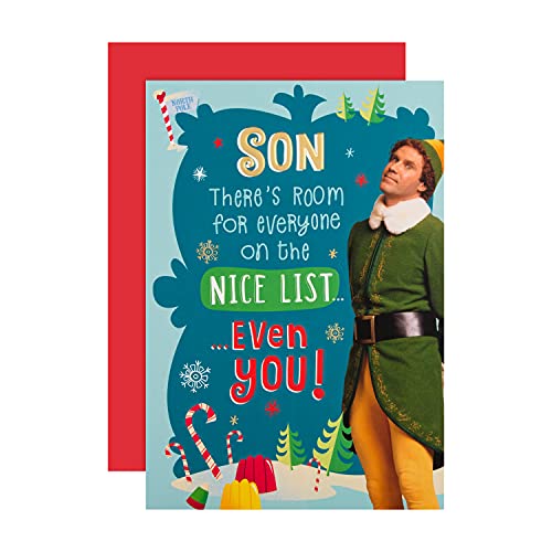 Hallmark Kartka świąteczna dla syna od Hallmark - zabawny wzór Warner Bros Elf 25564032