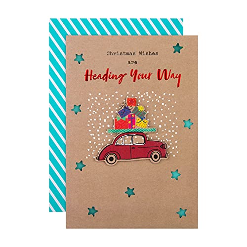 Hallmark Luksusowe kartki świąteczne charytatywne od Hallmark - opakowanie 8 w 1 zabawny ilustrowany wzór 25535843
