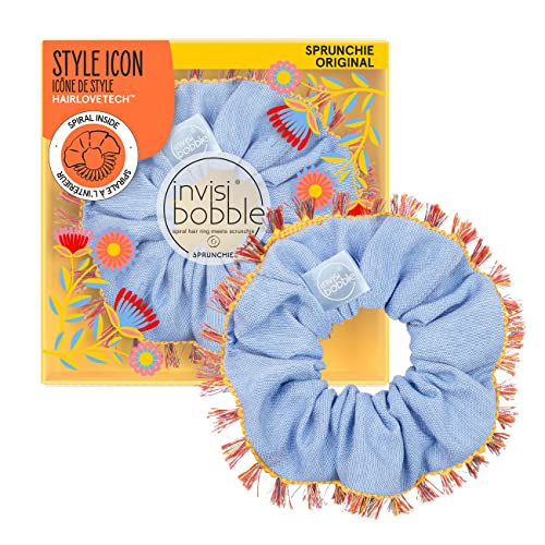 INVISIBOBBLE, SPRUNCHIE, Aksamitna gumka do włosów (Flores & Bloom Hola), 1 szt.