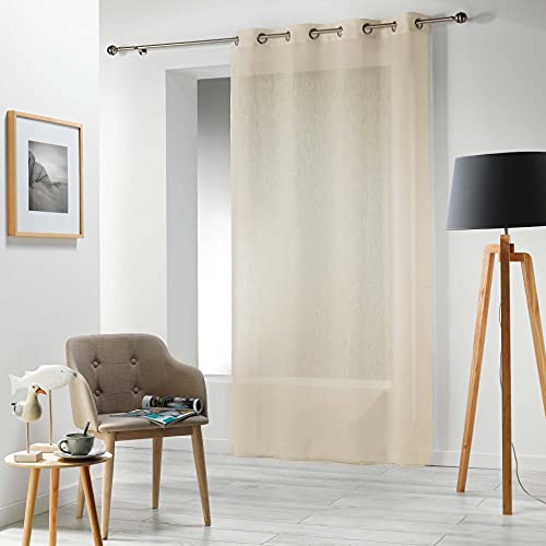Douceur d'Intérieur Zasłona z oczkami 140 x 240 cm, tkanina lniana