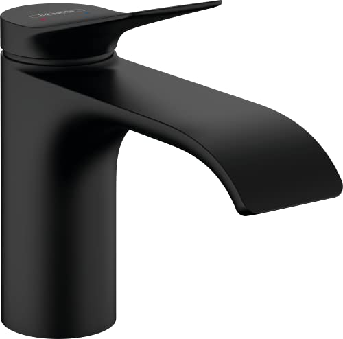 Hansgrohe 75010670 Vivenis Jednouchwytowa bateria umywalkowa 80 z kompletem odp$243ywowym czarny matowy