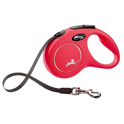 Flexi Smycz taśma Classic, czerwona, L, 60 kg