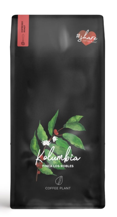 Coffee Plant Kawa ziarnista Kolumbia Finca Los Robles 1kg 5903815292736