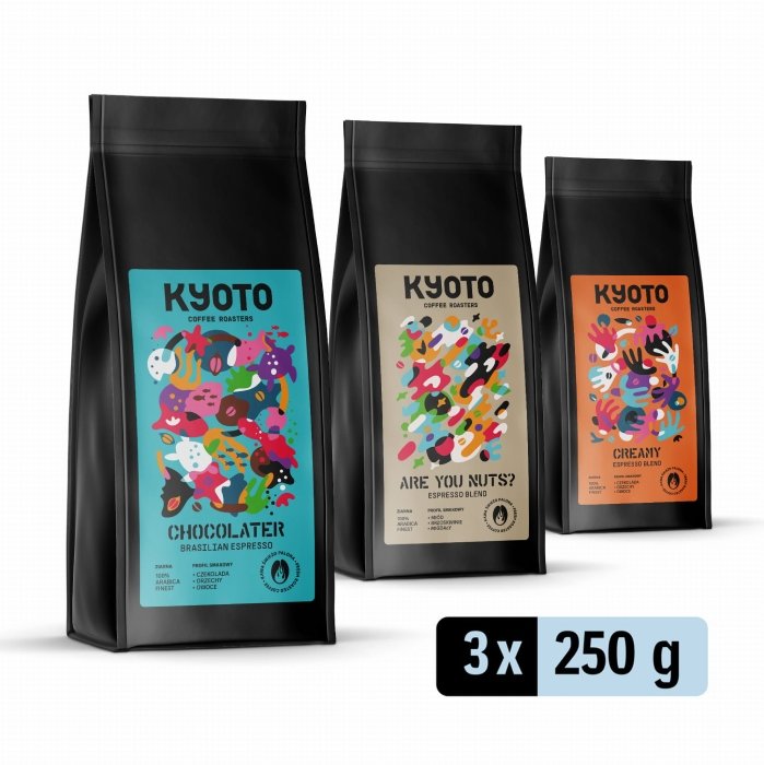 KYOTO Zestaw degustacyjny KYOTO ESPRESSO I 3x250g 9314-uniw