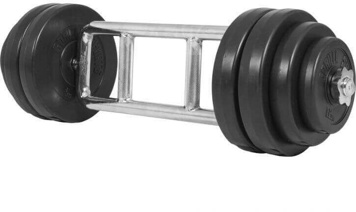 Gorilla Sports Zestaw gryf kratownica obciążenia winylowe 35,5 kg gwintowane (100099-00006-0036)