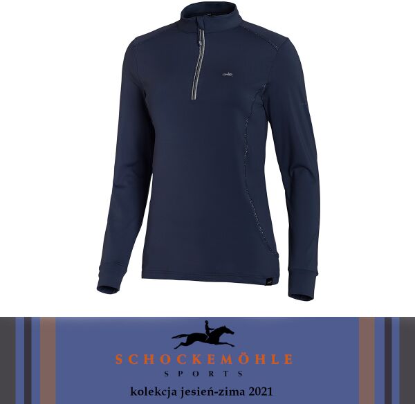 Schockemohle Bluzka damska WINTER PAGE.SP Style AW21 - true navy