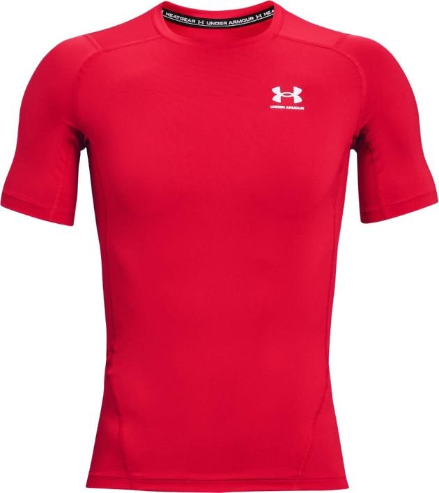 Under Armour Koszulka Heatgear Armour Short Sleeve 1361518-600 Czerwone S
