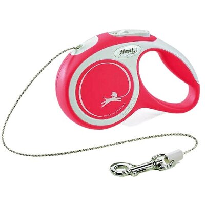 Smycz FLEXI New Comfort XS (3 m - 8 kg) Czerwono-biały