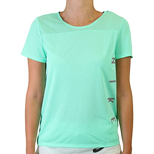Nike Męski T-shirt Run Dvn Miler Green Glow/White/Reflective Si M