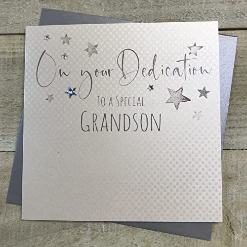 WHITE COTTON CARDS White Cotton Cards Specjalna karta dedykacyjna ręcznie wykonana z wnuka, DS37-GS DS37-GS