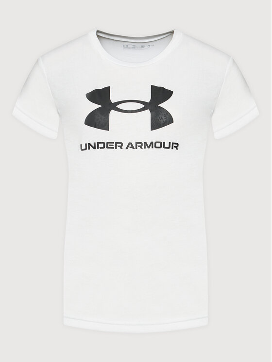 Under Armour T-Shirt Ua Sportstyle Logo 1363282 Biały Loose Fit