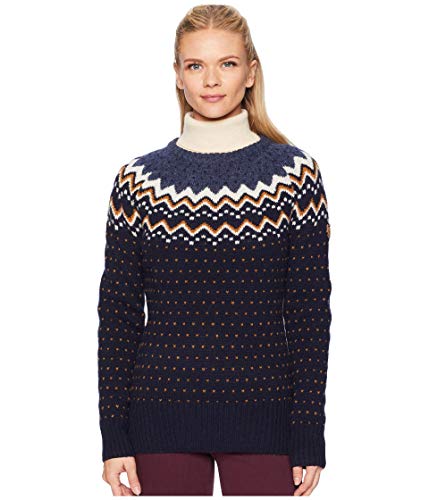 Fjallraven Damska bluza Övik Knit Sweater W niebieski niebieski (Dark Navy 555) XL 89941