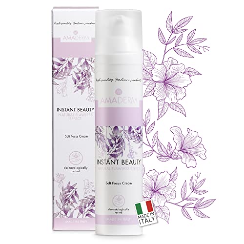 AMADERM Instant Beauty 100ml | Rozświetlający krem pod oczy i do twarzy z INSTAGRAM FILTER EFEKT | Kwas Hialuronowy, Masłem Shea i Sodium PCA | MADE IN ITALY zainspirowany koreańską pielęgnacją skóry