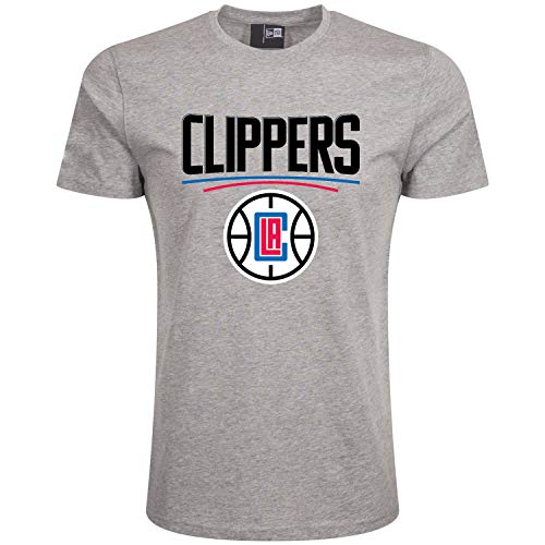 New Era New Era Męska koszulka z logo drużyny Los Angeles Clippers Szary szary XXS 11546149
