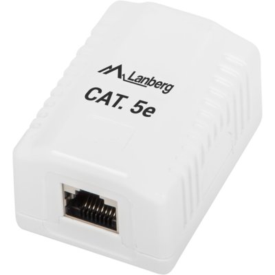 LEDart Lanberg natynkowe kat.5E ekranowane 1X RJ45 Lanberg SPL1OKGU1020 [6453528]