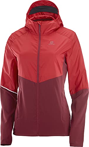Salomon Damska bluza z kapturem Agile Fz () kurtka przeciwwiatrowa chili pepper l