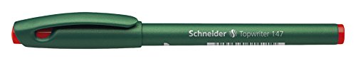 Schneider Pisak do długopisów z włóknami Topwriter 147, 0,6 mm, czerwony