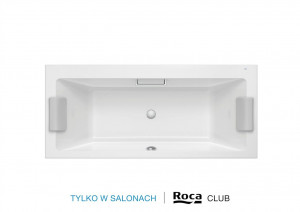ROCA A248553000 VYTHOS - Prostokątna wanna akrylowa z podwójnym oparciem 160x75cm