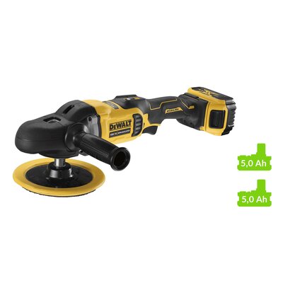 DeWalt akumulatorowa polerka rotacyjna 18V XR 2x5,0Ah DCM849P2-QW