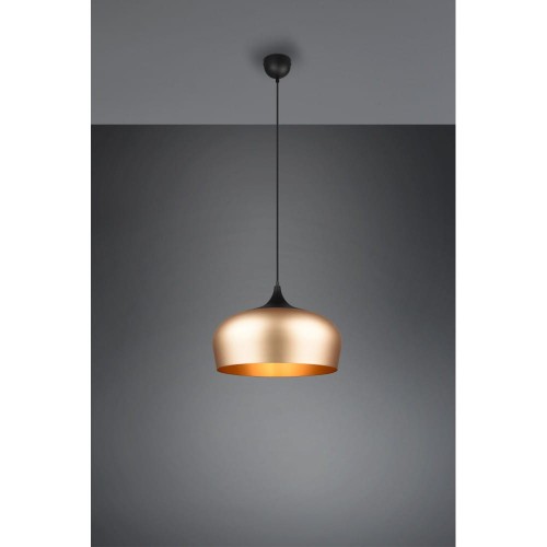 Trio Chiron D45 lampa wisząca 1-punktowa czarna/mosiądz 310890108 310890108