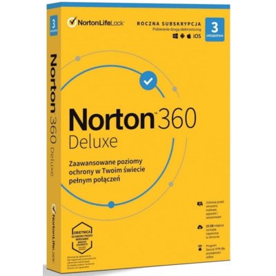 Symantec Norton 360 Deluxe 3st 12m