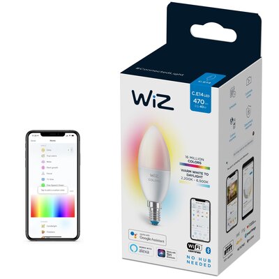 WiZ WiZ żarówka LED E14 C37 4,9W 470lm 2200-6500K + RGB 8718699787097 8718699787097
