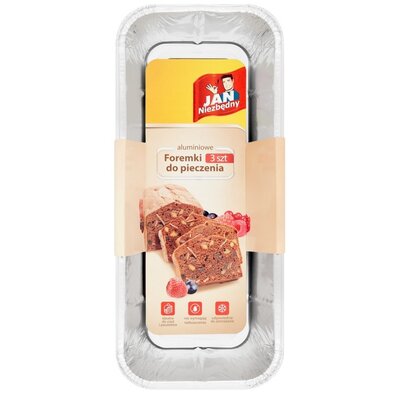 Jan Niezbędny FOREMKI ALUMINIOWE PASZTET 3SZT zakupy dla domu i biura! ZZAJAN107