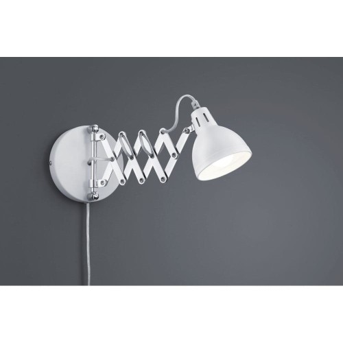 Lampa ścienna Scissor z białym matowym kloszem
